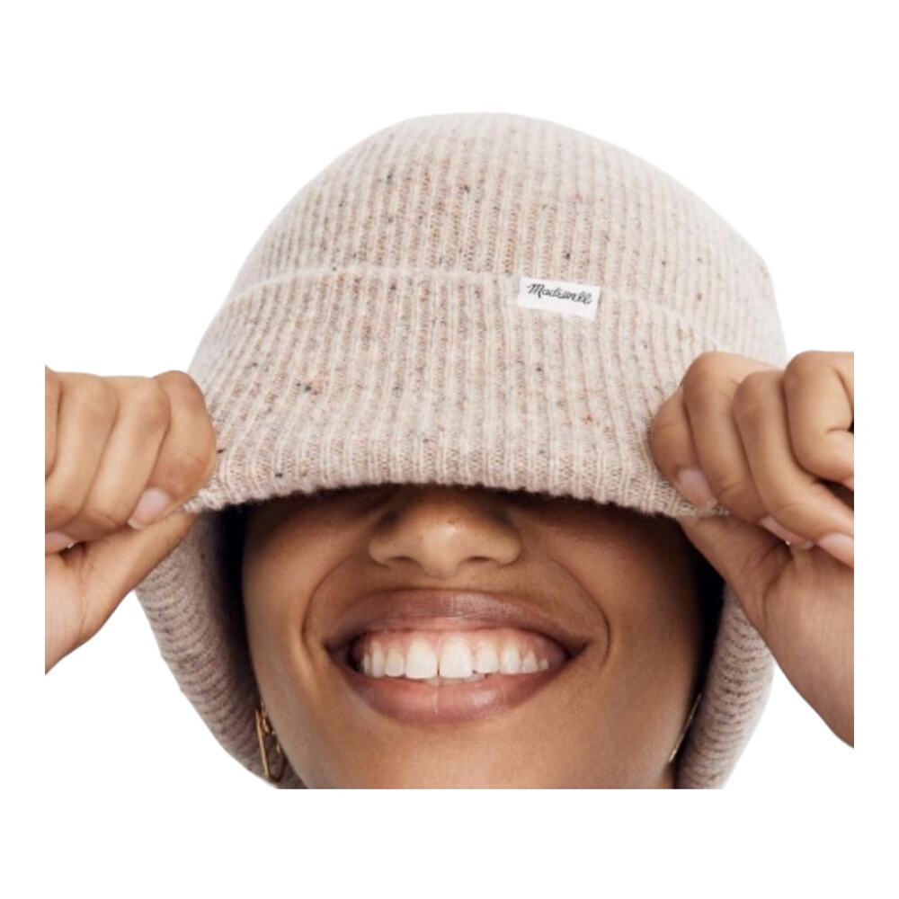 Madewell 100% Merino Wool Cuffed Beanie Ribbed Knit Winter Hat Women's O/S
